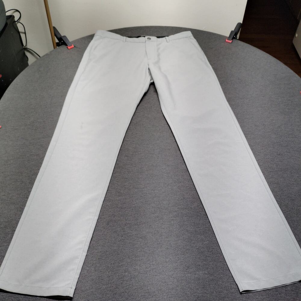 Bonobos Highland Golf Pants Slim Fit Performance Stretch Grey W35 L36